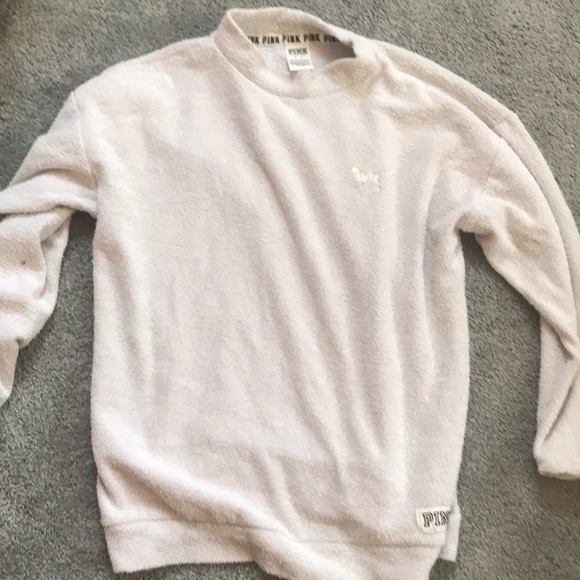 Pink VS towel material sweater - Picture 1 of 1